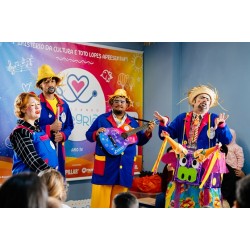 Hospital Infantil vira arraiá solidário com brincadeiras e doação de roupas de lã